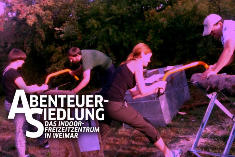 Spaßige Teamevents in der Abenteuersiedlung Weimar